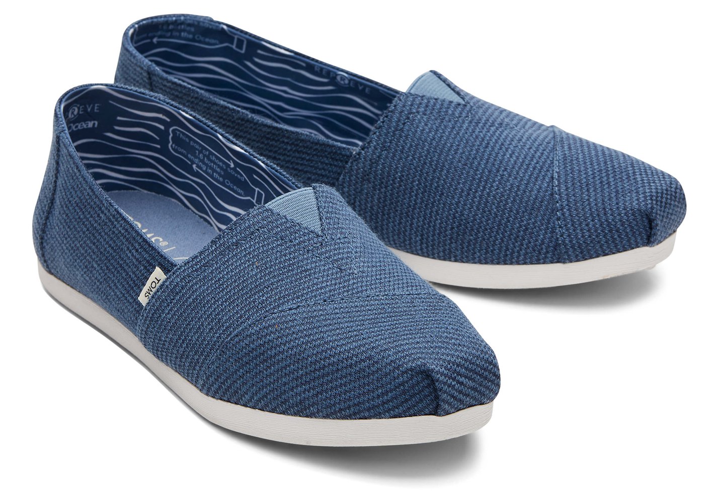 Toms Espadryle Męskie Niebieskie - Alpargata Repreve Our Ocean® - 82CMAUZHS